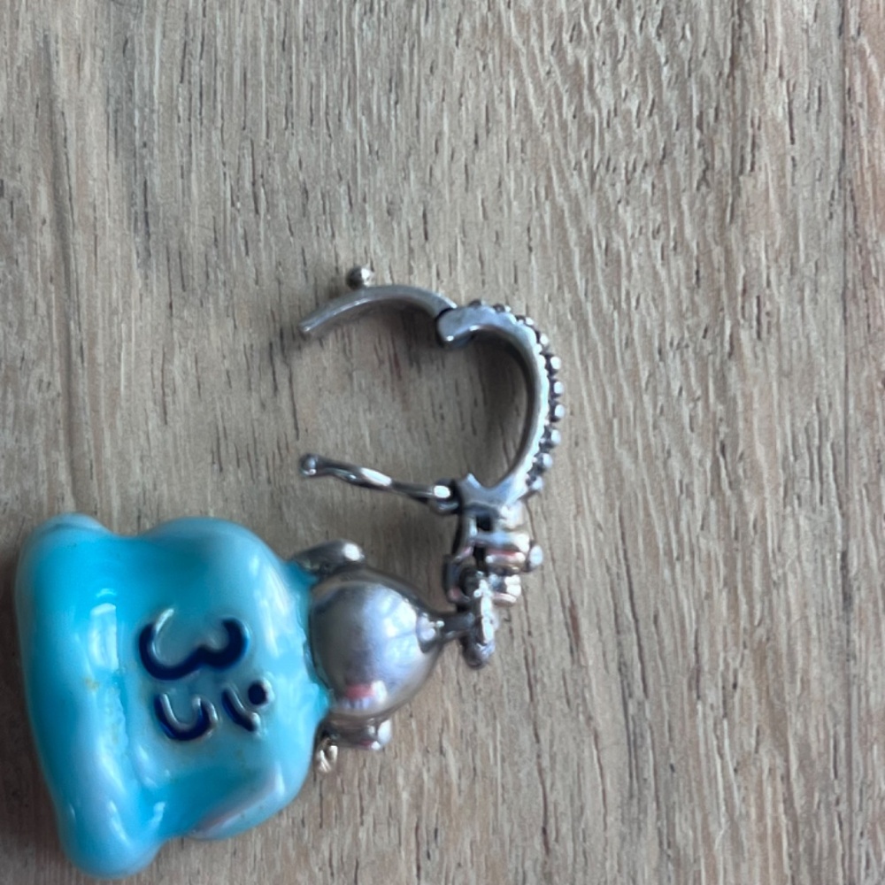 Vintage Buddha charm/enhancer by B Bixby sterling silver 18kt enamel - Picture 9 of 12